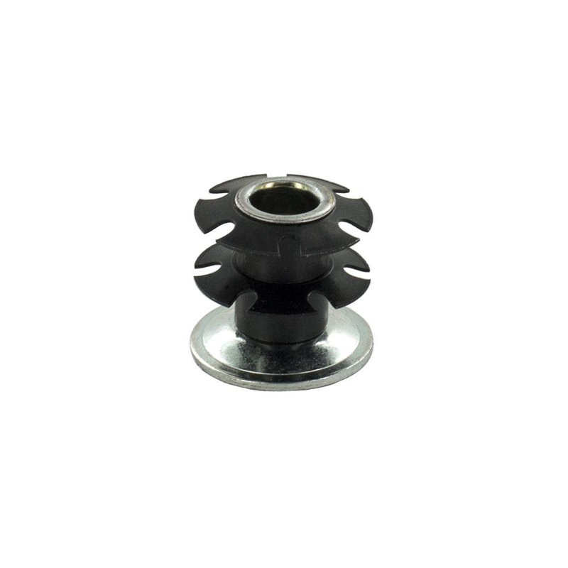 Insert de roulette à filetage étoile double Outwater Industries | Acier traité à la chaleur | Convient à un tube rond de 16/18 po de 1-1 / 8 po | FILETAGE: 3 / 8-16 | Paquet de 100
