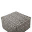 Abbeville 50cm Wide Square Geometric Pouffe Ottoman