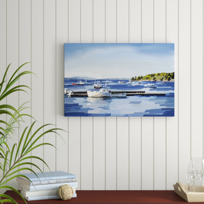 Peaceful Harbor II by Emily Kalina - Painting Print