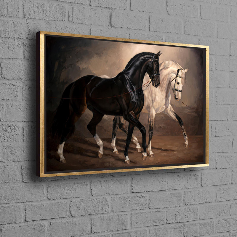 Print on Canvas, Framed Print without Mat, 40 cm H x 60 cm W, Gold
