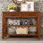 42'' Mid-Century Solid Wood Console Sofa Table With 2 Drawers And 2 Shelves, Buffet Sideboard For Entryway, Living Room, Or Kitchen | Gift Idea-1560914672