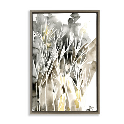  Toile flottante abstraite encadrée à l'aquarelle par Regina Moore