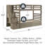 Huseman Kids Twin Over Twin Bunk Bed-710317993