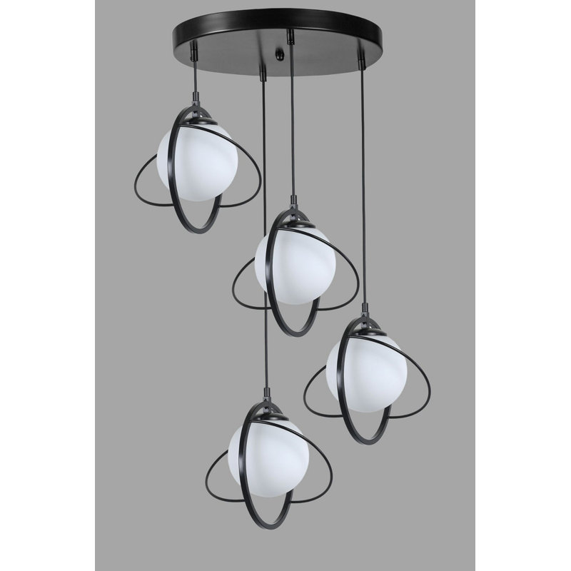 Chandle Chandelier, Black/White