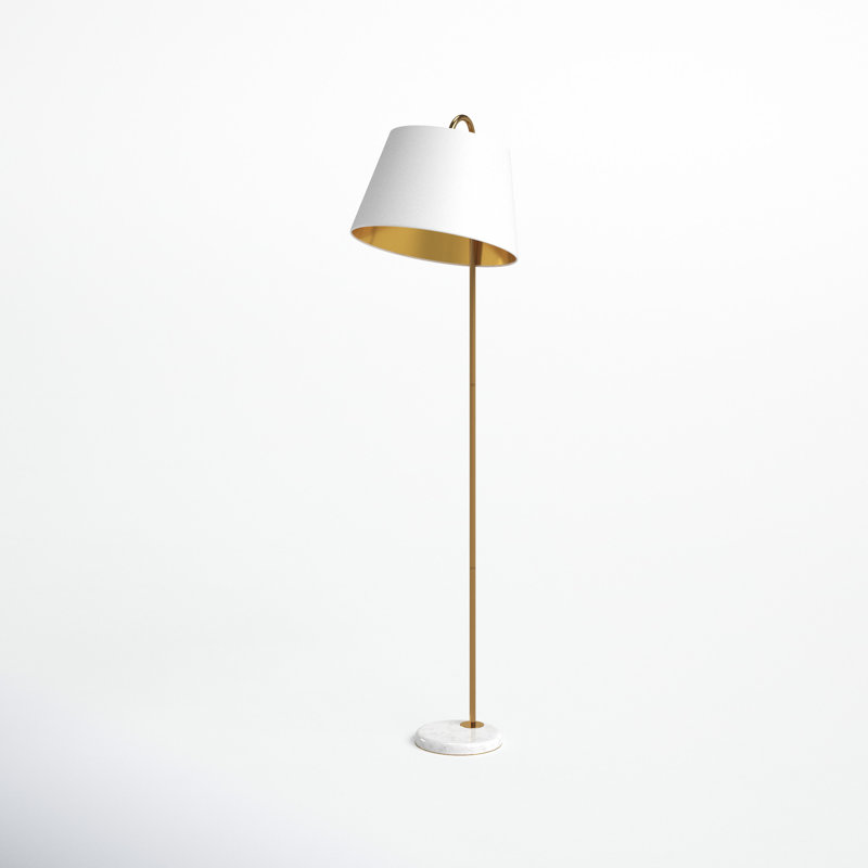 Marsha 59.5'' Gold Standard Floor Lamp, White