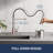 Pull Down Touchless Kitchen Faucet with deck plate-100535365