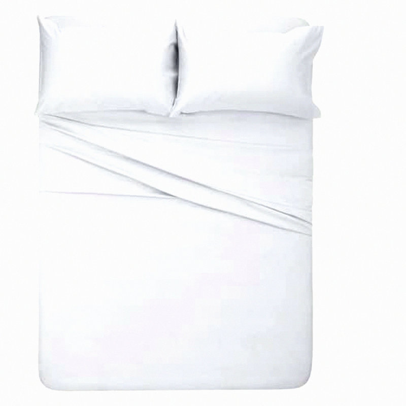 CoolLux Queen Size Bed Sheet Set - Hotel Luxury 1800 Thread Count Bedding Sheets with Pillowcases. Extra Soft Cooling Sheets with Deep Pocket for up to 12 inch Mattress. Easy Care 4 Piece Set in Whit