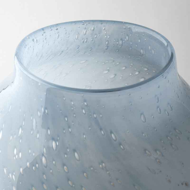 Defranco Glass Table Vase, 15" H x 8" W x 8" D