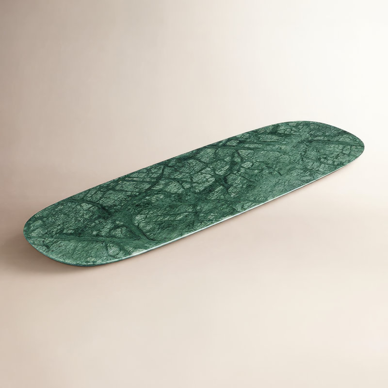 Delicious Marble Decorative Tray, 1" H x 26" W x 9" D, Green Marble