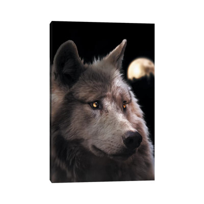 Wolf Moon by Zenja Gammer - Print on Canvas
