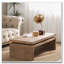 Table basse de salon rectangulaire en bois rustique-370568139