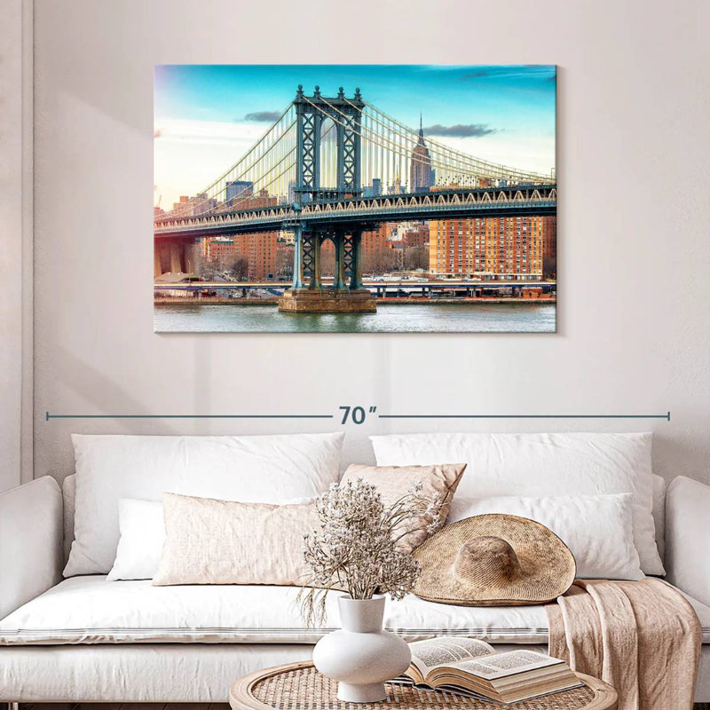 Lilie Manhattan Bridge, couleur, H 30 po x l 45 po