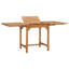 Ghugas Rectangular Teak Solid Wood Extendable Outdoor with Umbrella Hole Dining Table - 110 cm W 80 cm D