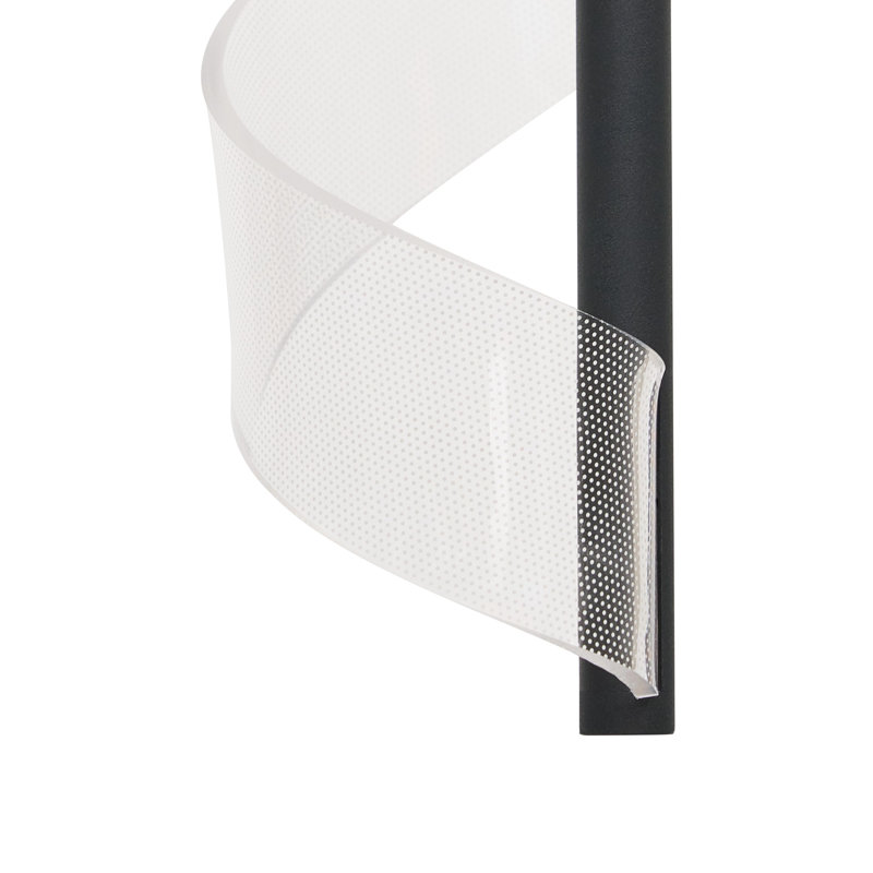 1 - Light LED Novelty Pendant, Black