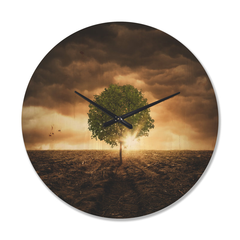 Horloge murale Lonely Tree, Très grand