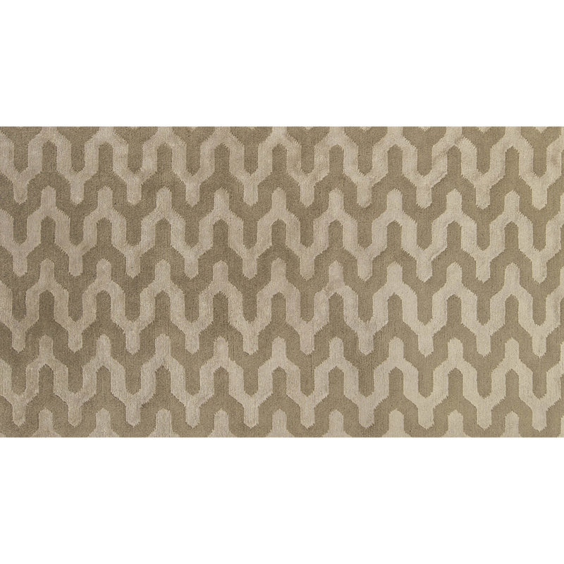 Handmade Wool Area Rug, Rectangle 6' x 9'