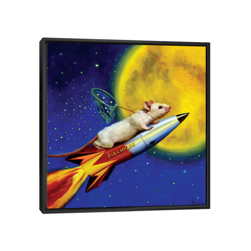 Art sur toile de rêve, H 18 po x l 18 po x P 1,5 po, Toile avec cadre noir, Non mat