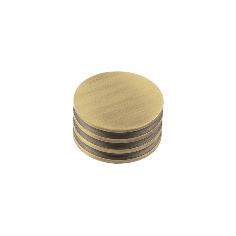 Hoxton 40mm Diameter Round Knob, Antique Brass