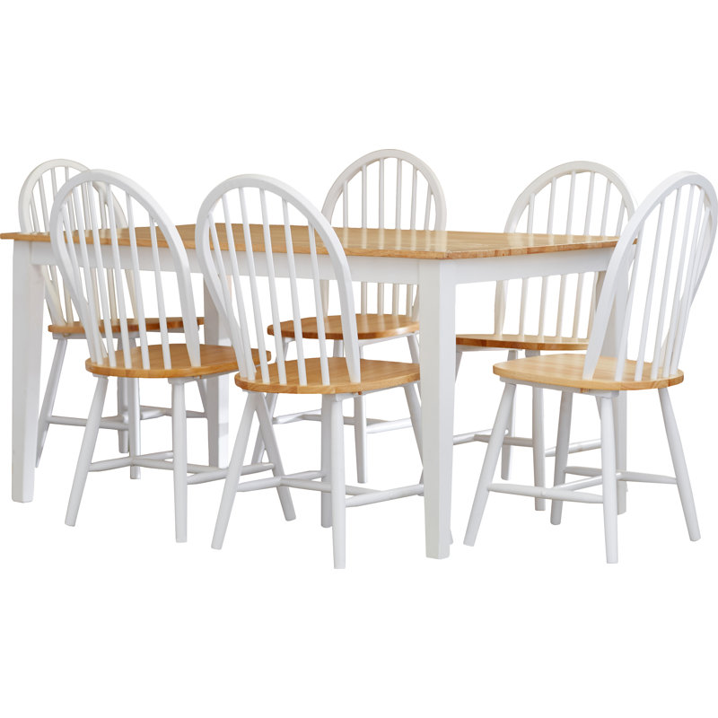 Kailyn 6 - Person Solid Wood Top Four Leg Dining Set