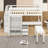 Loft Bed Featuring Integrated Staircase, Bookshelf, Drawers, Workspace Desk, And Wardrobe – All-In-One Solution-151738374-151738376
