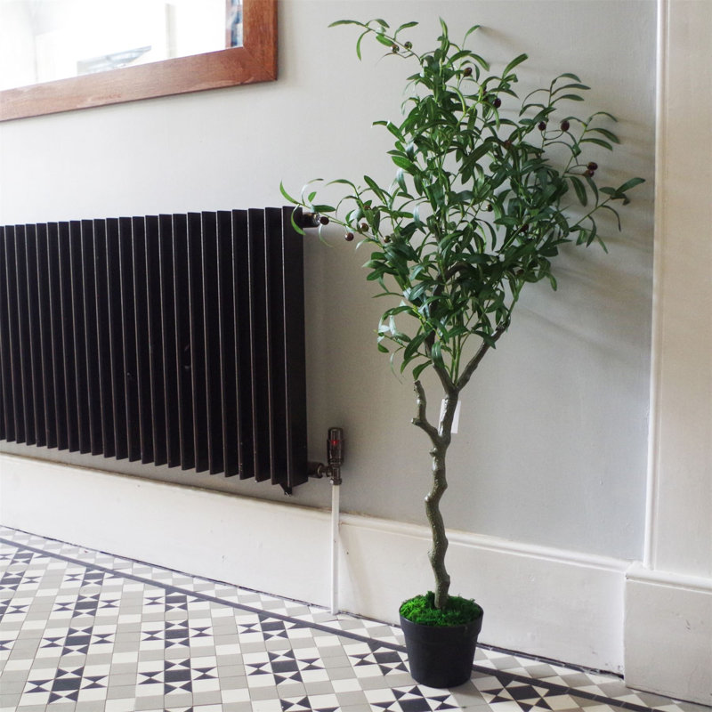120 cm H Faux Olive Tree Plant in Plastic Pot Liner