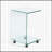 C-shaped Clear Tempered Glass Side & End Table, Versatile and Stylish for Any Space