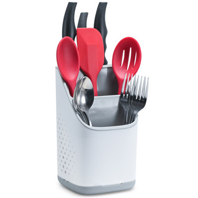 Plastic Oval Flatware Caddy