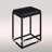 Upholstered Counter Stool with Metal Frame
