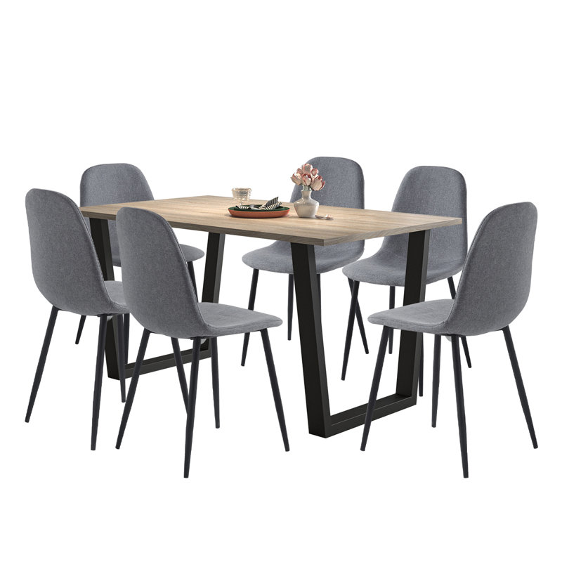 Antigua 6 - Person Dining Set, H77 x L150 x W80cm