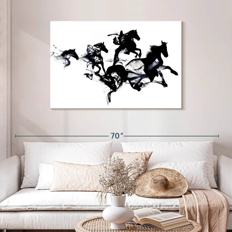 Black Horses, 30" H x 45" W