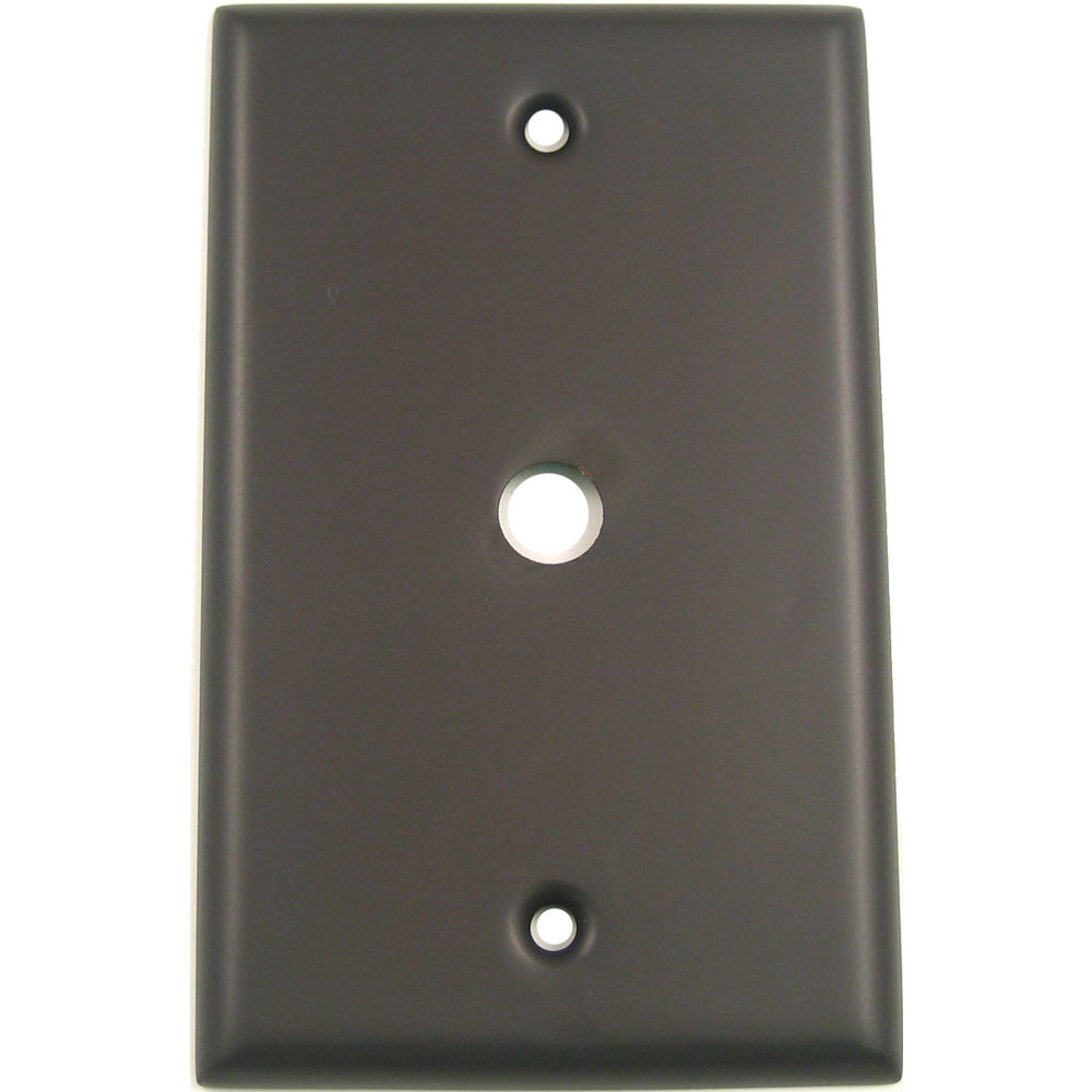 1-Gang Coax Wall Plate Rusticware 