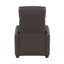 Chaise inclinable moderne et contemporaine en similicuir de 27 po avec pieds en faux bois noir et inclinaison par pression Saier-795981699