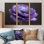 Black And Purple Ranunculus Nature Nuance II - Ranunculus Wall Decor Set