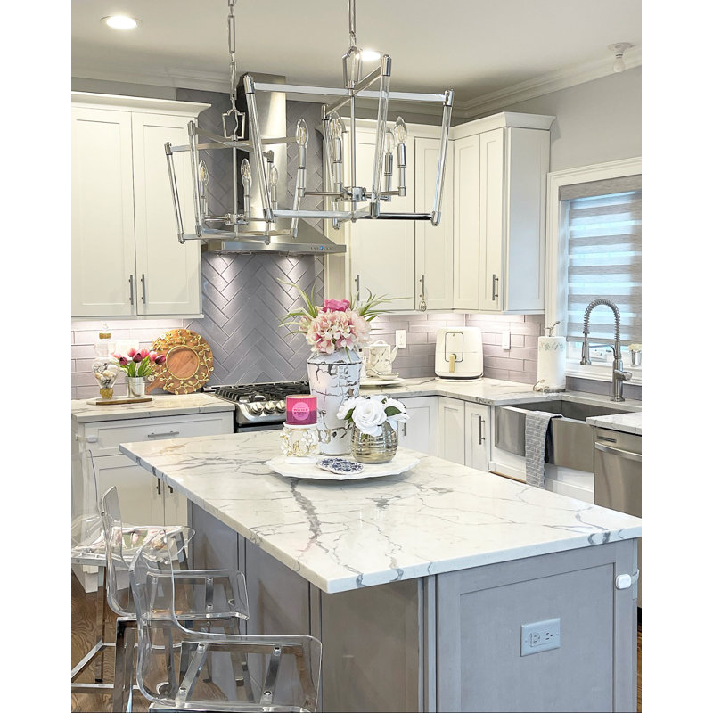 Kellie 5 - Light Dimmable Geometric Chandelier