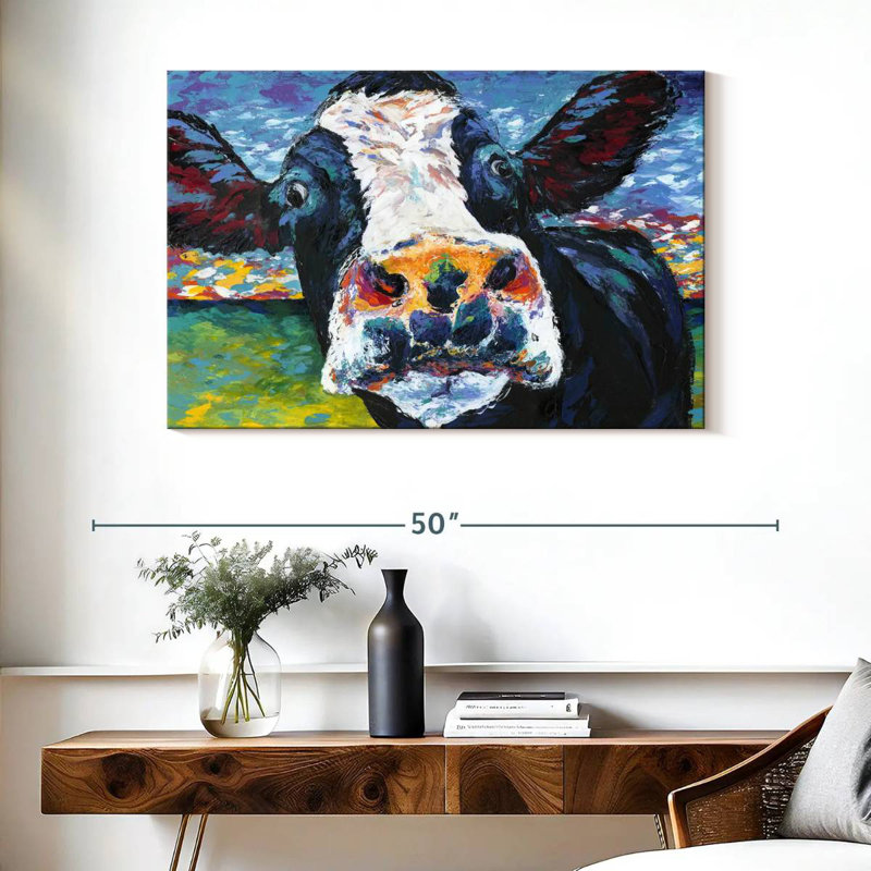 Brampt Curious Cow II, 26" H x 39" W
