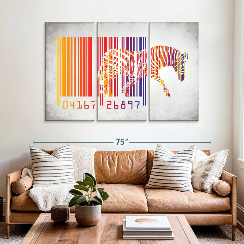 Code à barres Brampt Zebra, H 42 po x l 65 po