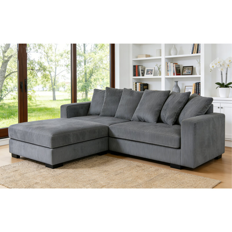 Canapé modulaire rembourré 4 pièces 4 pièces, Gris