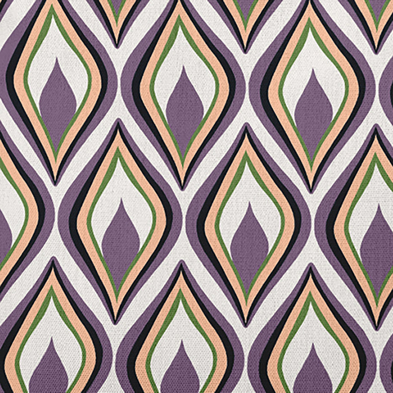 Geometric Reversible Throw Pillow, 18" x 18", Larkspur