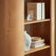 Bibliothèque incurvée 4 niveaux Aspect