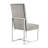 Element Modern Velvet Upholstered Stainless Steel Dining Side Chair in Steel-36731272
