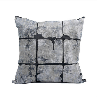 Coussin 100% coton patchwork Karlin