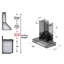 48" Professional Outdoor 700 CFM Ducted Wall Mount Range Hood in Brushed 304 Stainless Steel