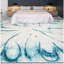 Abstract Area Rug in Teal-70390512