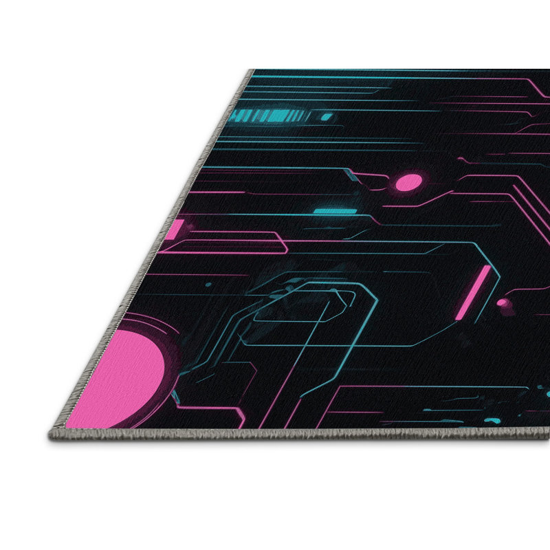 Velocity Glow Rug, Square 3'