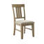 2 Dining Side Chairs, Solid Wood, Relaxing Upholstered Seat, 300 Lbs Weight Capacity, Reclaim Grey Shade 2pcs Strong Cushioned Seat Area, Capability, Finish-472513495