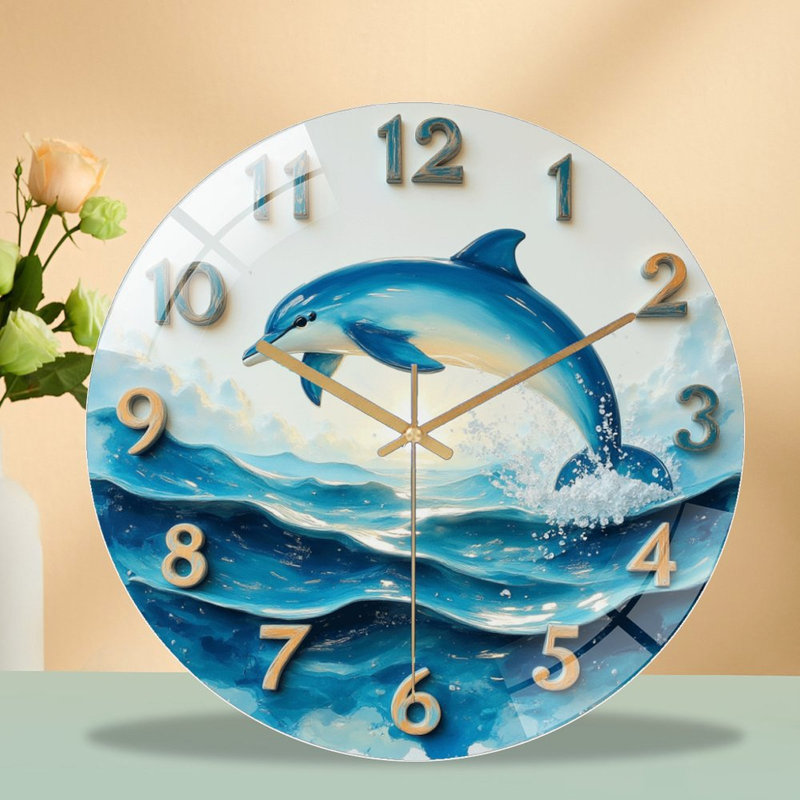 Horloge murale dauphin