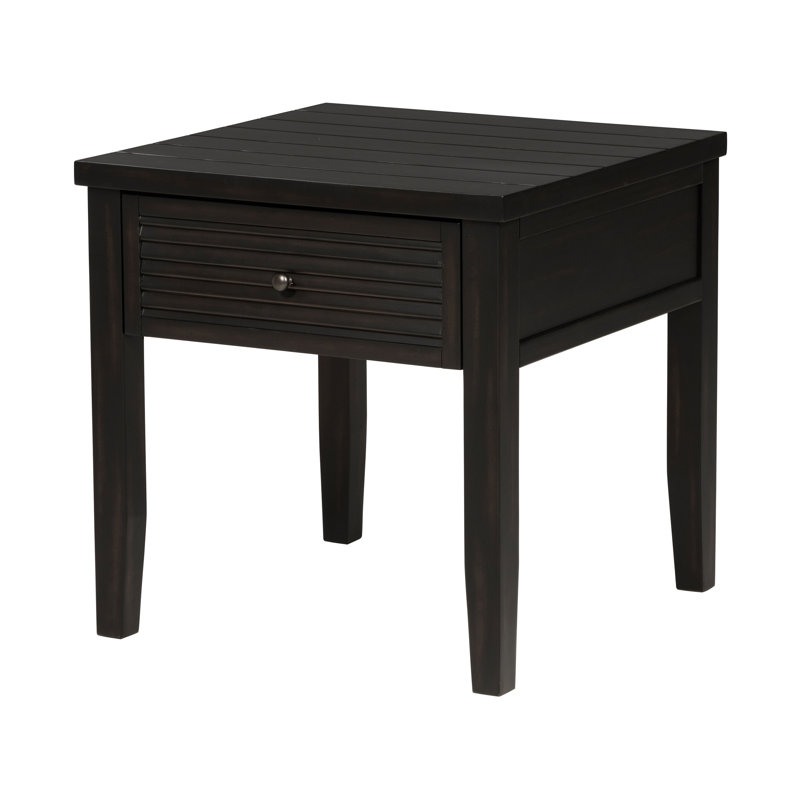 Table de bout l 24,4 po, noir