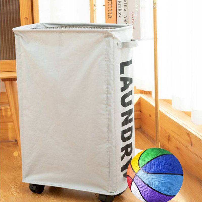 Edelmira Fabric Laundry Basket with Handles, Beige