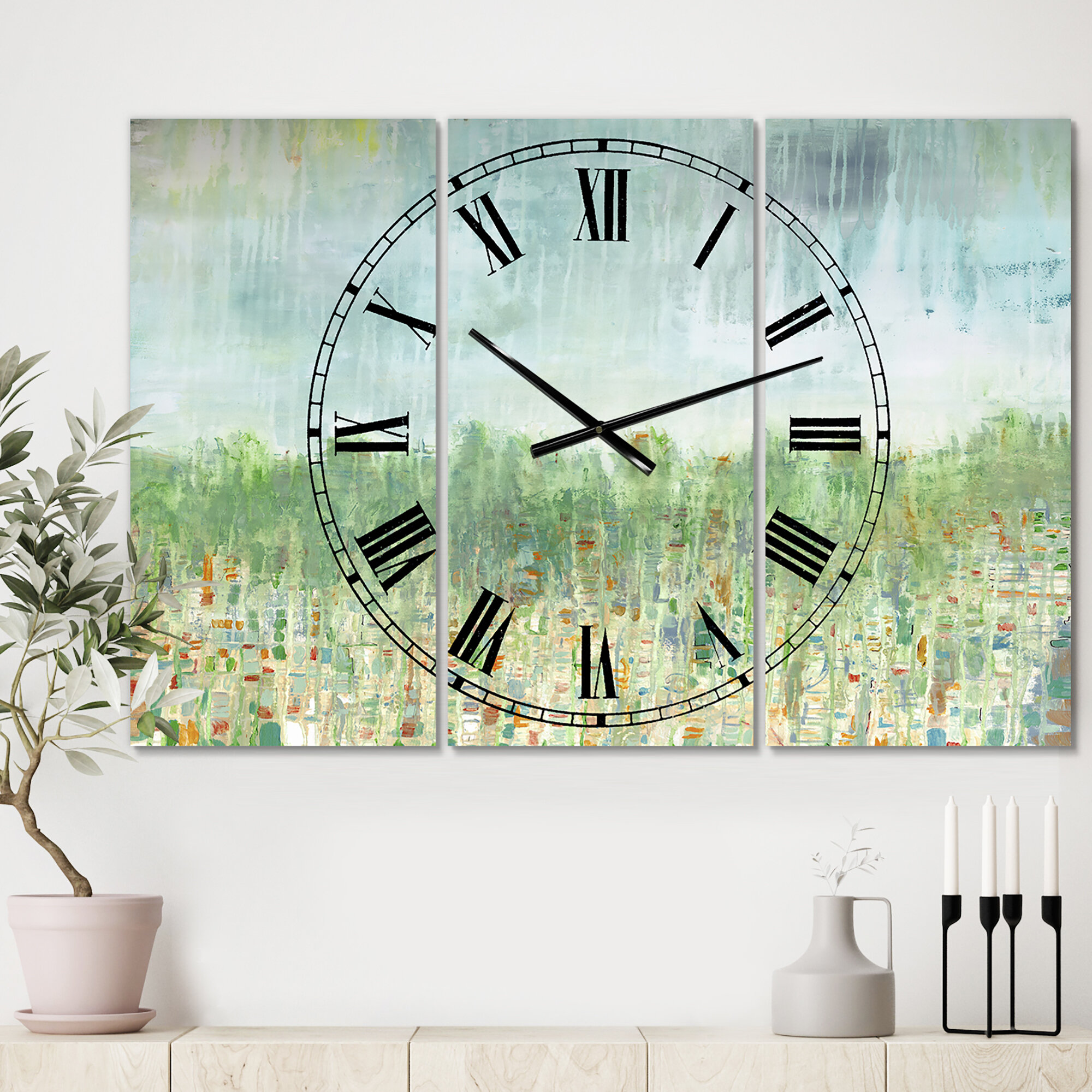 East Urban Home Hints Of Autumn Metal Wall Clock | Wayfair