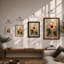 Hibiscus Study Botanical - Framed Print-816904767-816904765